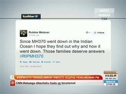 #RIPMH370 tenggelamkan #MH370 selepas pengumuman PM