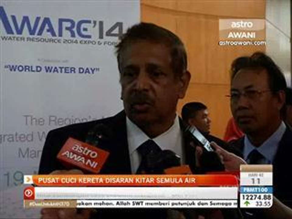 Pusat cuci kereta disaran kitar semula air