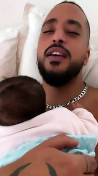 Slimane papa : il dévoile des images de sa fille sur Instagram le 12 mars 2022.