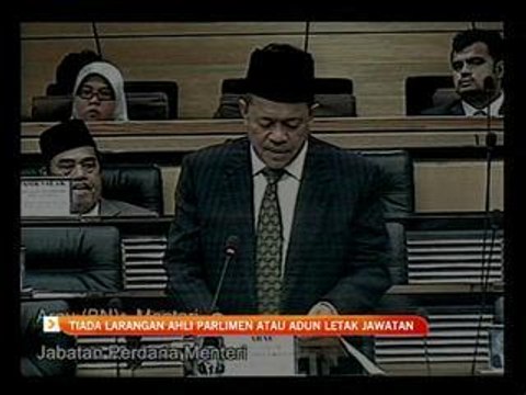 Tiada larangan ahli parlimen atau ADUN letak jawatan