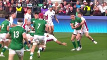 Charlie Ewels Red Carded for a Dangerous Tackle England vs Ireland