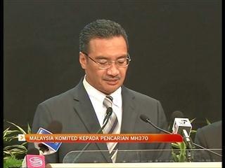 Malaysia komited kepada pencarian MH370