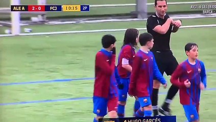 Hugo Garcés, la nueva perla del Alevín del Barça