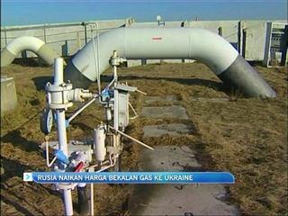 Rusia naikkan harga bekalan gas ke Ukraine
