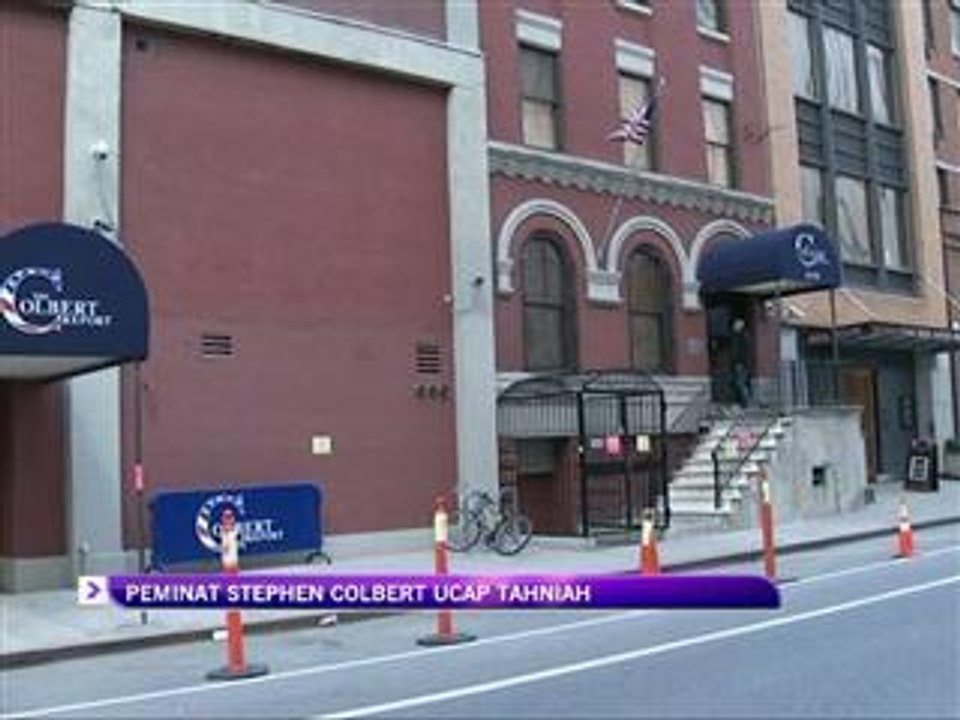 Peminat Stephen Colbert ucap tahniah