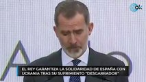 El Rey garantiza la solidaridad de España con Ucrania tras su sufrimiento 