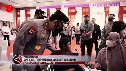 Kapolri Dorong Percepatan Vaksinasi Covid-19 Jelang Ramadhan