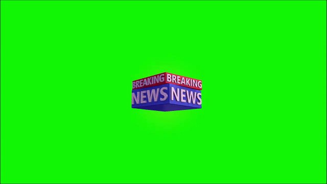 BREAKING NEWS - Green Screen Effect