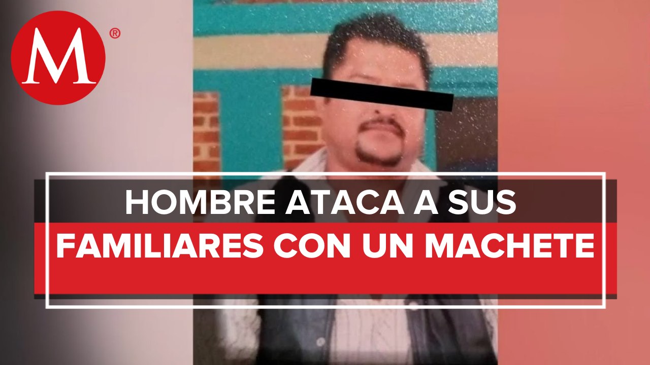 Agresor ataca a sus familiares con un machete en Acatlán, Hidalgo