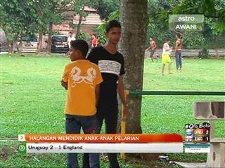 Halangan mendidik anak-anak pelarian