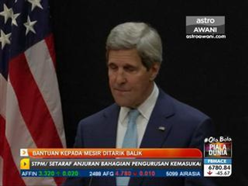 Bantuan kepada Mesir ditarik balik