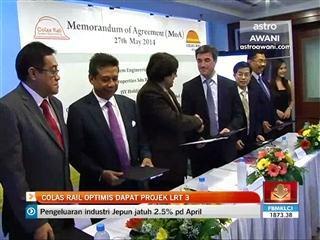 Colas Rail optimis dapat projek LRT 3