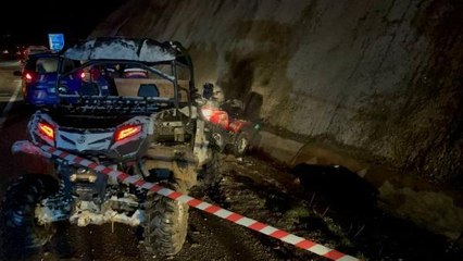 Arkadaşının arızalanan ATV'sini çekmek isterken canından oldu