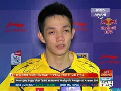 Liew Daren mohon maaf kepada rakyat Malaysia gagal beri mata kemenangan