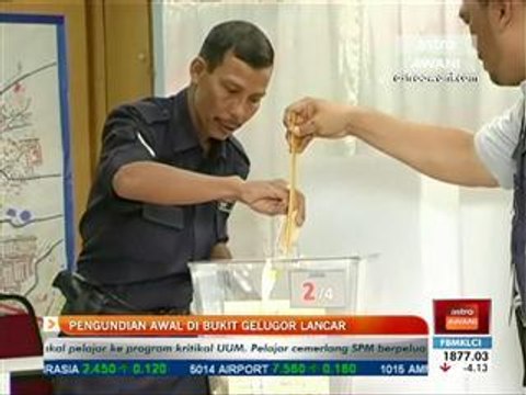 Proses pengundian awal jalan lancar