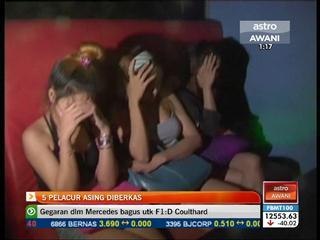 5 pelacur asing diberkas di pusat hiburan keluarga