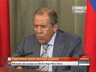Ukraine: Poroshenko digesa hentikan serangan
