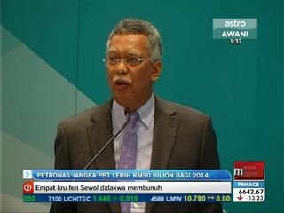 Petronas jangka PBT lebih RM90 bilion bagi 2014
