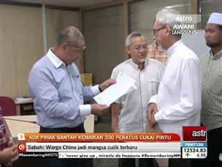 Ada pihak bantah kenaikan 200 peratus cukai pintu