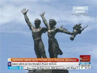 Gerindra umum calon pilihan raya presiden Indonesia