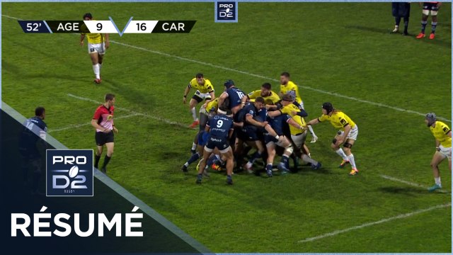 PRO D2 - Résumé SU Agen-US Carcassonne: 22-19 - J24 - Saison 2021/2022