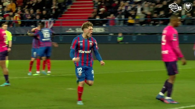 Caméra isolée sur Johann Lepenant lors des 4 buts Caennais (SMCaen 4-1 Toulouse FC / J28 Ligue 2 BKT)