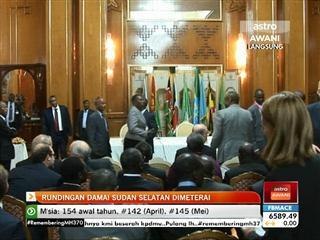 Rundingan damai Sudan Selatan dimeterai