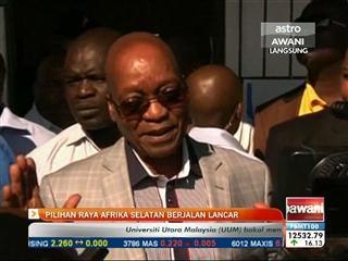Pilihan raya Afrika Selatan berjalan lancar