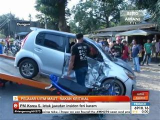 Pelajar UiTM maut, rakan kritikal