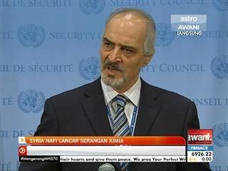 Syria nafi lancar serangan kimia