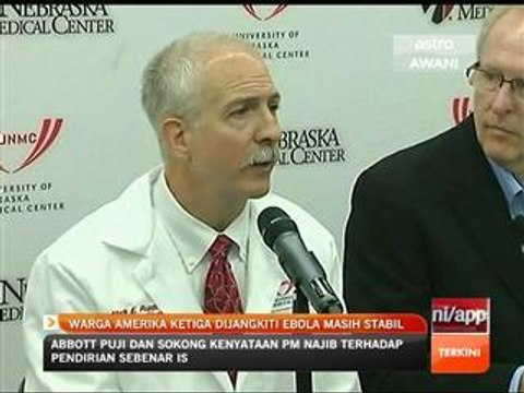 Warga Amerika ketiga dijangkiti Ebola masih stabil