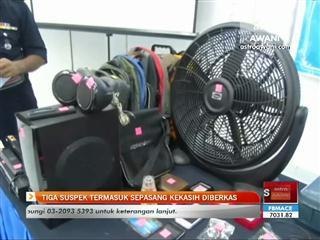 Tiga suspek termasuk sepasang kekasih diberkas