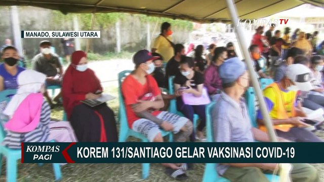 Korem 131 Santiago Manado Gelar Vaksinasi, Warga yang Disuntik Dapat Beras Gratis!
