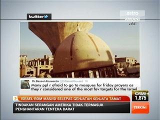 Israel bom masjid selepas gencatan senjata tamat