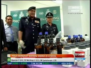 Polis bongkar makmal dadah di Cheras