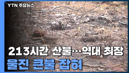 울진 산불 주불 진화 완료..."213시간 이어졌던 최장 산불" / YTN