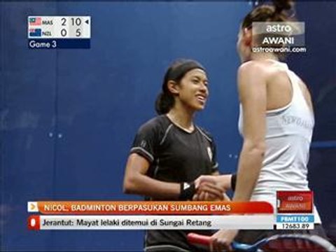 Nicol, badminton berpasukan sumbang emas