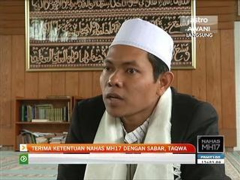 Terima ketentuan nahas MH17 dengan sabar, taqwa