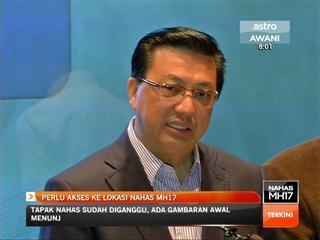 Perlu akses ke lokasi nahas MH17
