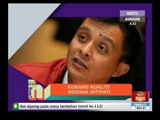 Filem kita kurang kualiti kerana intipati