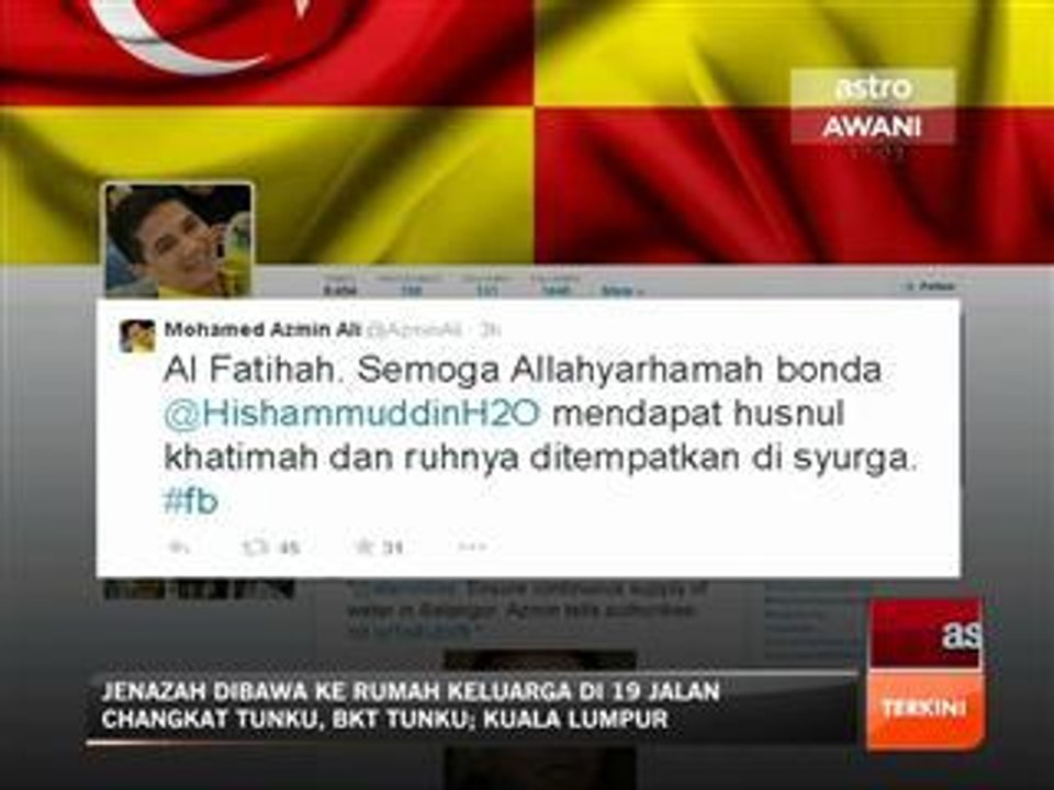 Pengguna media sosial ucap takziah