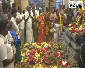 சமயபுரம்  மாரியம்மன் கோயில் பூச்சொரிதல் விழா; கோலாகலம்!