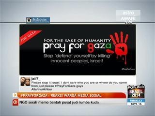 #PrayForGaza: Reaksi warga di media sosial