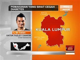 Pemakanan sihat cegah diabetes: Reaksi Datuk Fazley