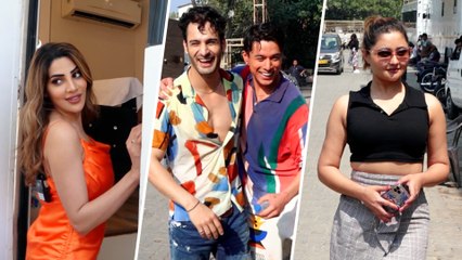 खतरा खतरा' के सेट पर स्पॉट हुए प्रतिक सहजपाल, उमर रिआज़ , निक्की तंबोली और रश्मि देसाई