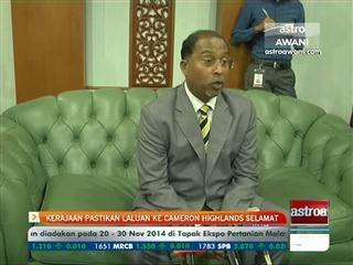 Kerajaan pastikan laluan ke Cameron Highlands selamat