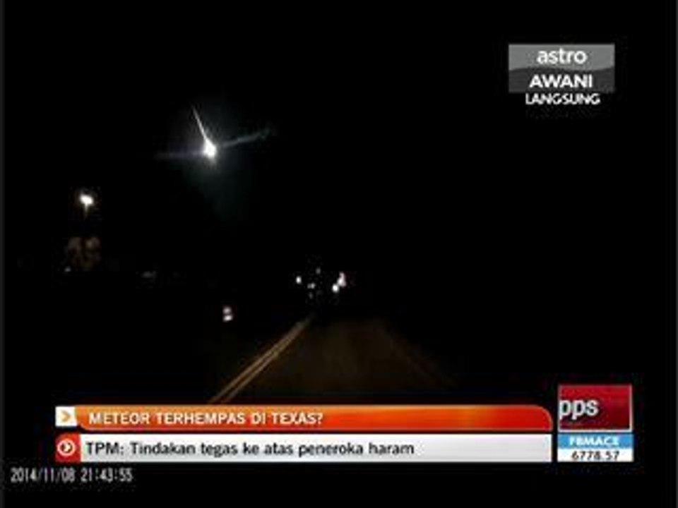 Meteor terhempas di Texas?