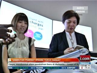 Sambutan peminat iPhone terus hangat