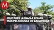 Llegan a Zacatecas más de 500 elementos del Ejército para reforzar seguridad