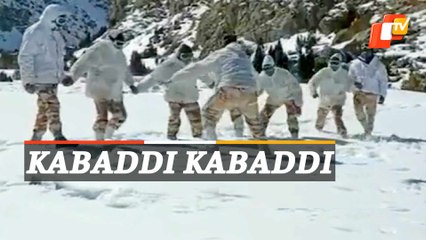 Watch: ITBP Jawans Playing Kabaddi In Snow In Himachal Pradesh